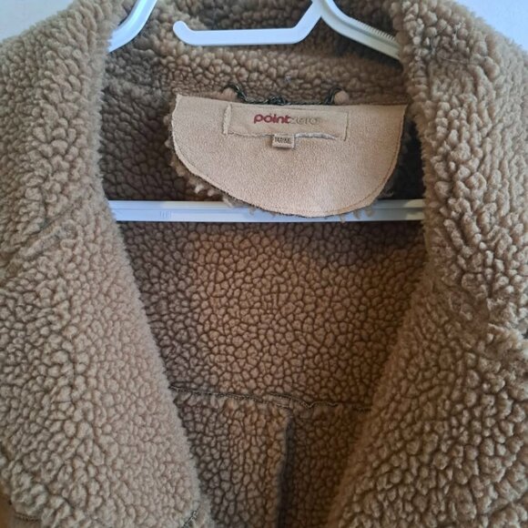 Brown Faux Shearling Coat – Point Zero - Picture 2 of 4